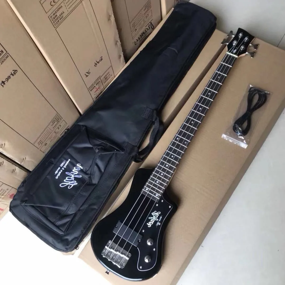 Купить Мини Hofner бас коричневый/красный/черный шорты путешествия гитара Портативный | Гитары (1005003754393706)