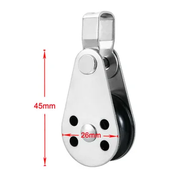 

Stainless Steel Pulley Corrosion-resistant Tool Block With Removable Pin