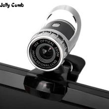 Jöle tarak 360 derece USB Webcam yüksek çözünürlüklü dijital Video Webcamera mikrofon ile Clip-on Skype bilgisayar masaüstü