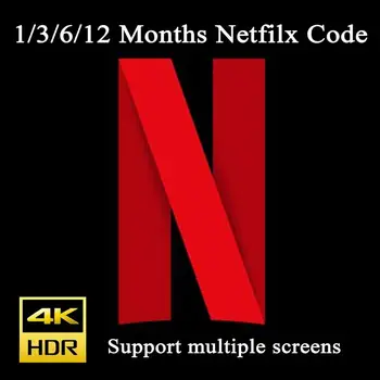 

Netflix 1 Year 1/3/6 Month Subscription Netflix Premium Ultra HD Support 4 Screens Android Set Top Box Tv Stick Laptop PC Phone