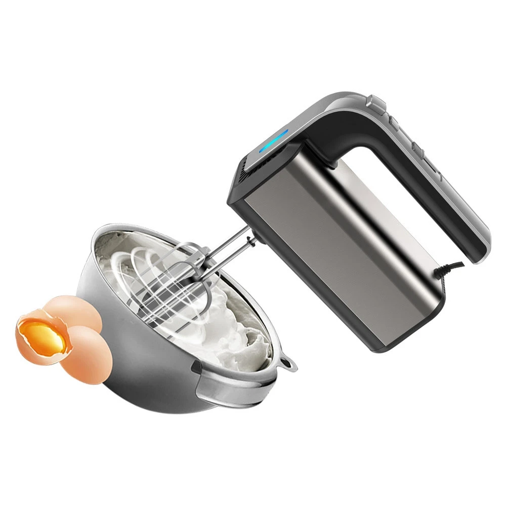 Onenigheid tiran Additief Hoge Elektrische Hand Mixer 5 Speed 500W Rvs Spiraal Kneader Keuken Voedsel  Deeg Blender Met 2Egg Kloppers 2 Deeg Haken|Mixer| - AliExpress