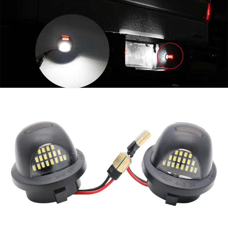 1 Pair LED Car License Plate Light for Ford F-150 Raptor 1990-2014 Auto Licence Tail Reverse Backup Rear Lamp | Автомобили и
