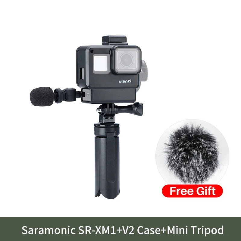 Saramonic SR-XM1 беспроводной записывающий Vlog микрофон 3,5 мм разъём Jack(TRS) Plug and Play микрофон для экшн-камеры DSLR sony RX100 VII Camixer - Цвет: Mic Tripod V2