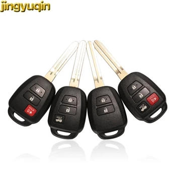 

jingyuqin Remote Car Key Shell For Toyota CAMRY Corolla Tundra Pruis With TOY43 Blade 2/3/4 Buttons Key Fob Replacement