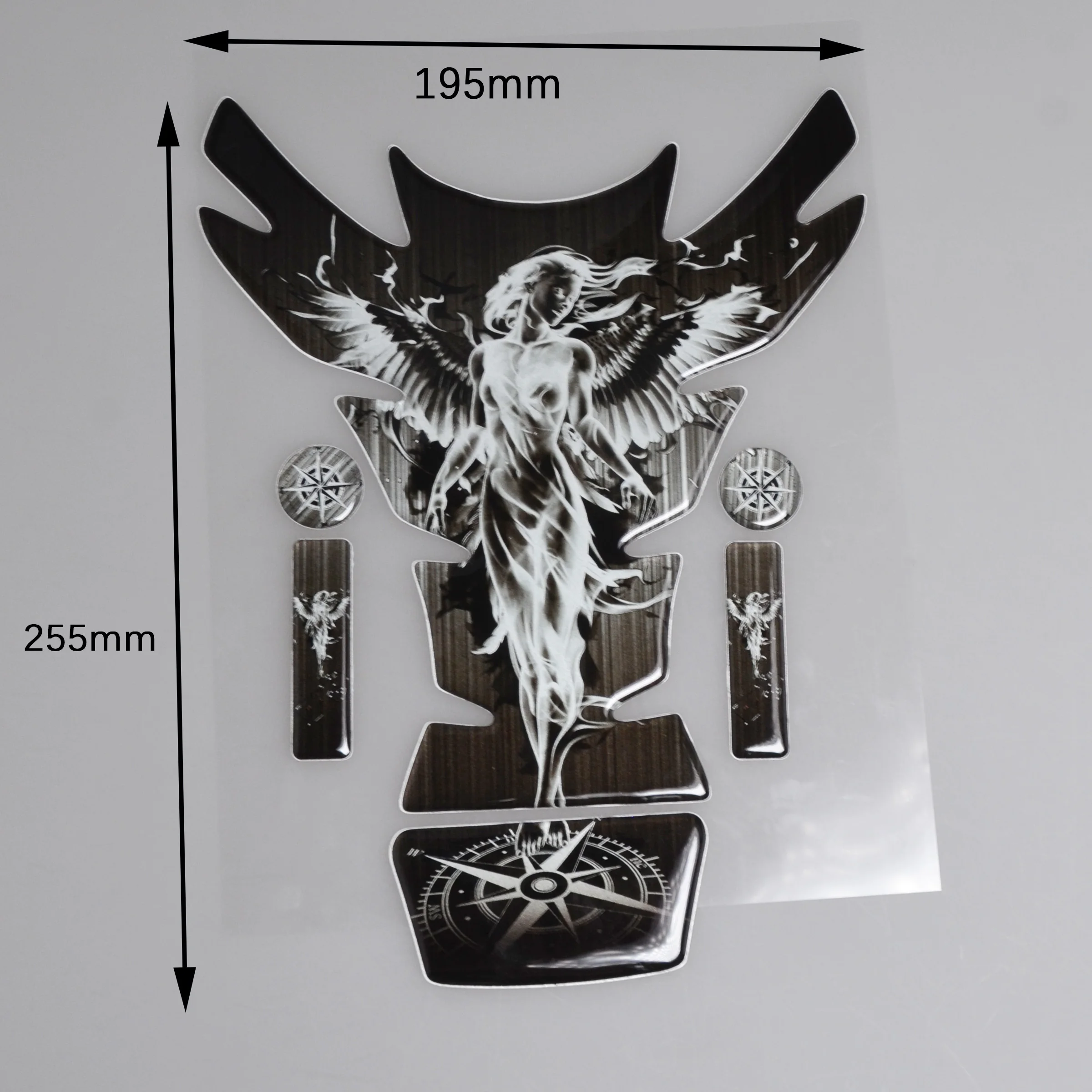 Gas Tank Protector Sticker Motorcycle Universal 3D Tankpad Oil Gas Protector for SUZUKI YAMAHA