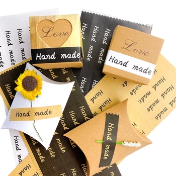 

120pcs/pack Handmade Rectangular Sealing Sticker DIY home made Decoration Stationery Pal Stickers Handmade Gift