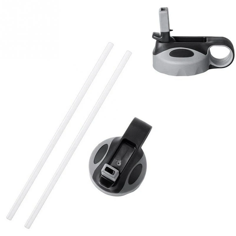 2 шт соломинки для питьевой воды с крышкой для гидро колба соломы флип крышки 18 32 40 64 унций широкий рот бутылка для воды Acces