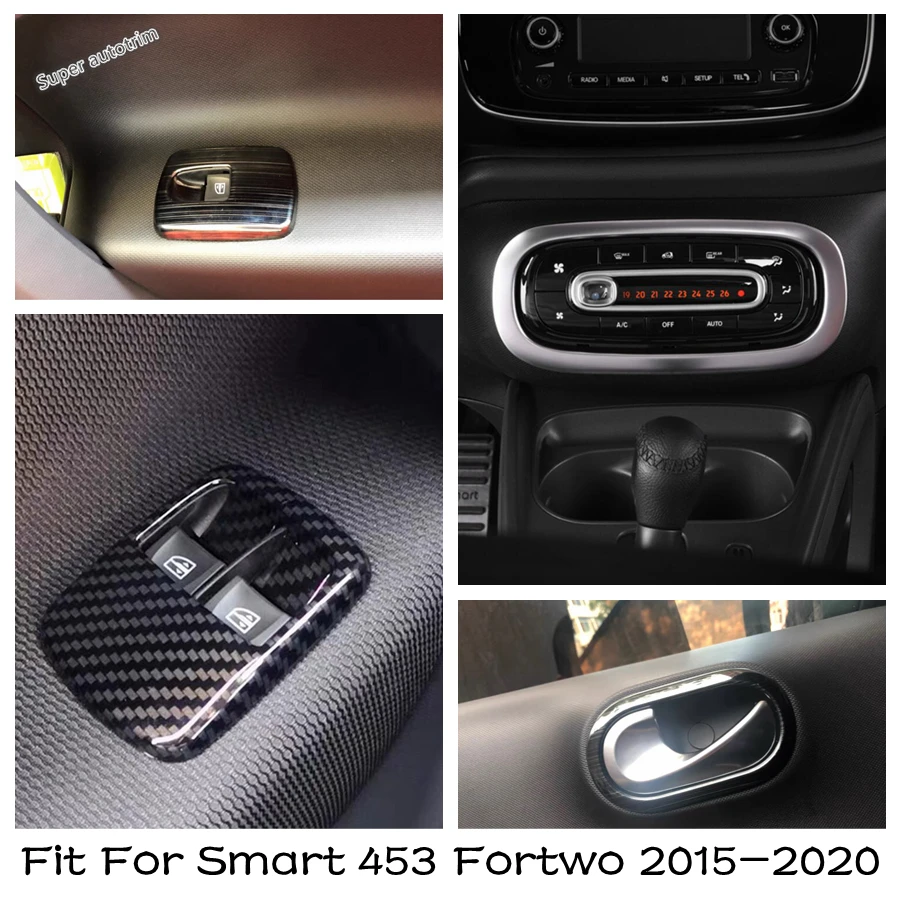 

Air Condition Panel / Inner Door Handle Bowl / Window Lift Button Cover Trim Fit For Smart 453 Fortwo 2015 - 2020 Accessories