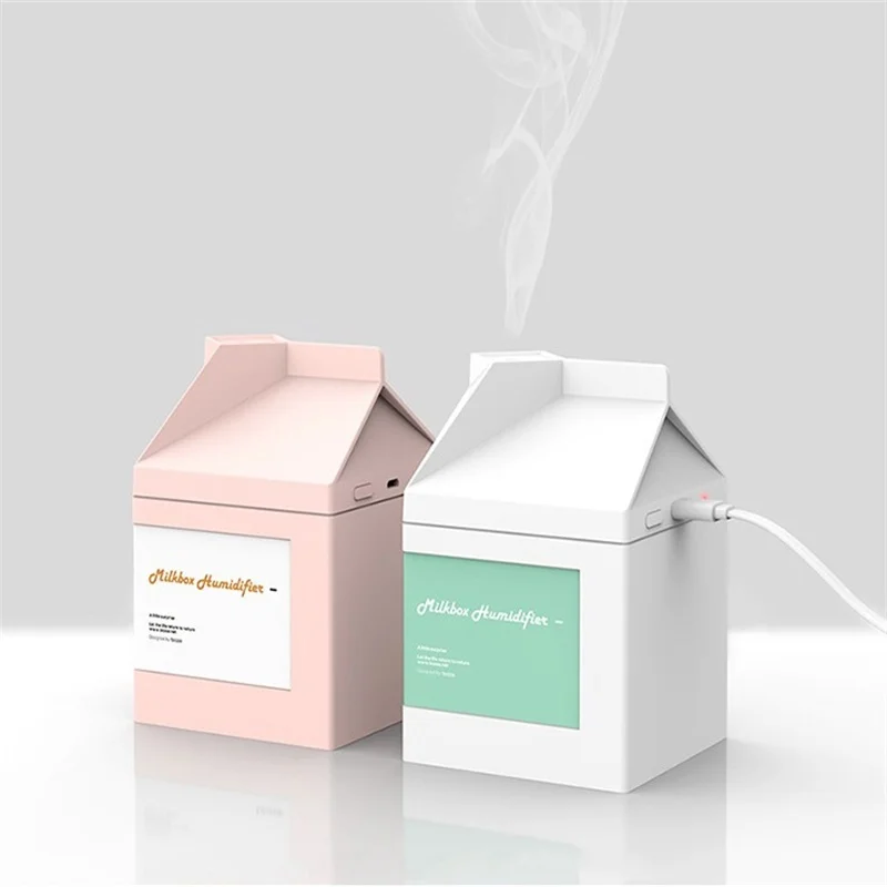 

Milk Box Humidifier Energy-saving USB Office Hydrating Humidification Automatic Shut Off Pure Enrichment Cool Mist Humidifier