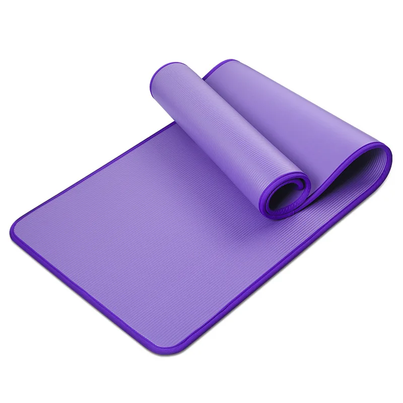 Esterilla gruesa de alta densidad para hacer ejercicio, colchoneta de Yoga  de 10mm, NBR, para gimnasia, Pilates, antideslizante, 200x80CM - AliExpress