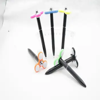 

200pcs Cross Border Hot Selling Creative Stationery Gift, Rotating Top Ballpoint Pen, Relaxation Pen, Fidget Spinner Pen