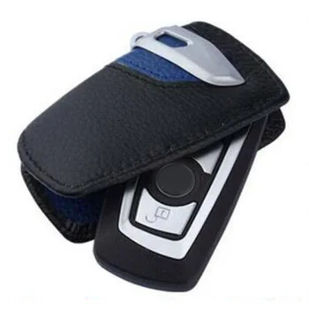 

Leather Car key case Smart Bag Protective For BMW 3/5/7 Series X3 1pc New