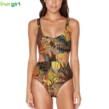 

Liva girl fashion print Bikini Women New Swimwear Push-Up Padded Swimwear Fashion Push-Up Top Beach wear Bathing Suits F09