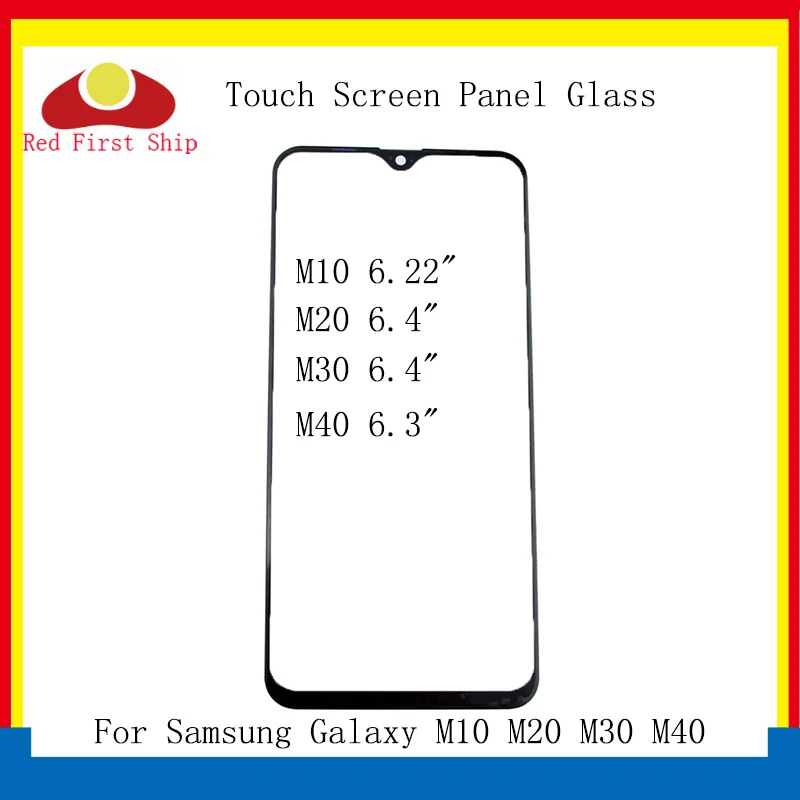 Сенсорная панель для Samsung Galaxy M10 M20 M30 M40 10 шт./лот передняя внешняя стеклянная линза