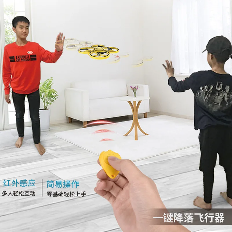 

New Products Intelligent Suspension Sensing Gesture Remote-control Four-axis Aircraft Shining Night Unmanned Aerial Vehicle