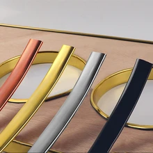 Bande de scellage en PVC, bande de scellage en U, blindage brillant, blanc, noir, or, argent, Rose, 9mm, 12mm, 16mm, 18mm, 20mm, 25mm