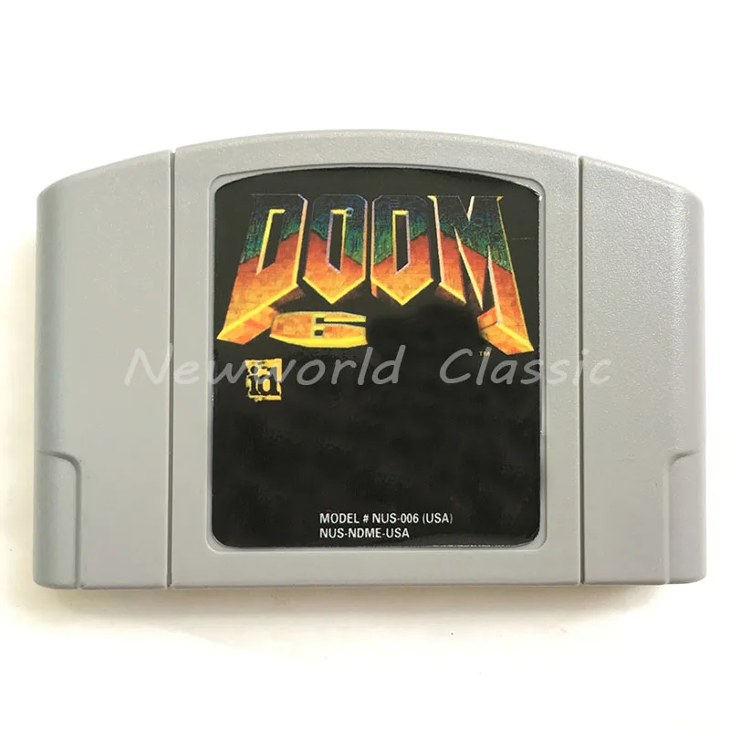 

doom 1 English Languae Video Game Cartridge Card for 64 Bit Game Console US NTSC Version