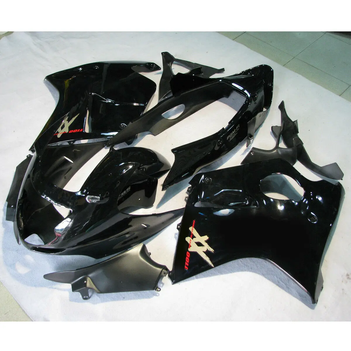 Впрыска мотоцикла черный ABS окрашенный обтекатель КУЗОВ комплект для Honda CBR1100XX CBR 1100 XX Blackbird 1996-2007 97 98 99 00 01