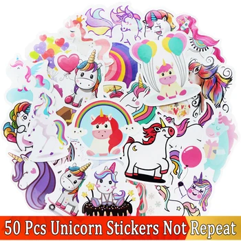 

50 Pcs Stickers for Unicorn JDM Sticker Laptop Skateboard Luggage Styling Bicycle Motorcycle Doodle Decals Cute Funny Waterproof