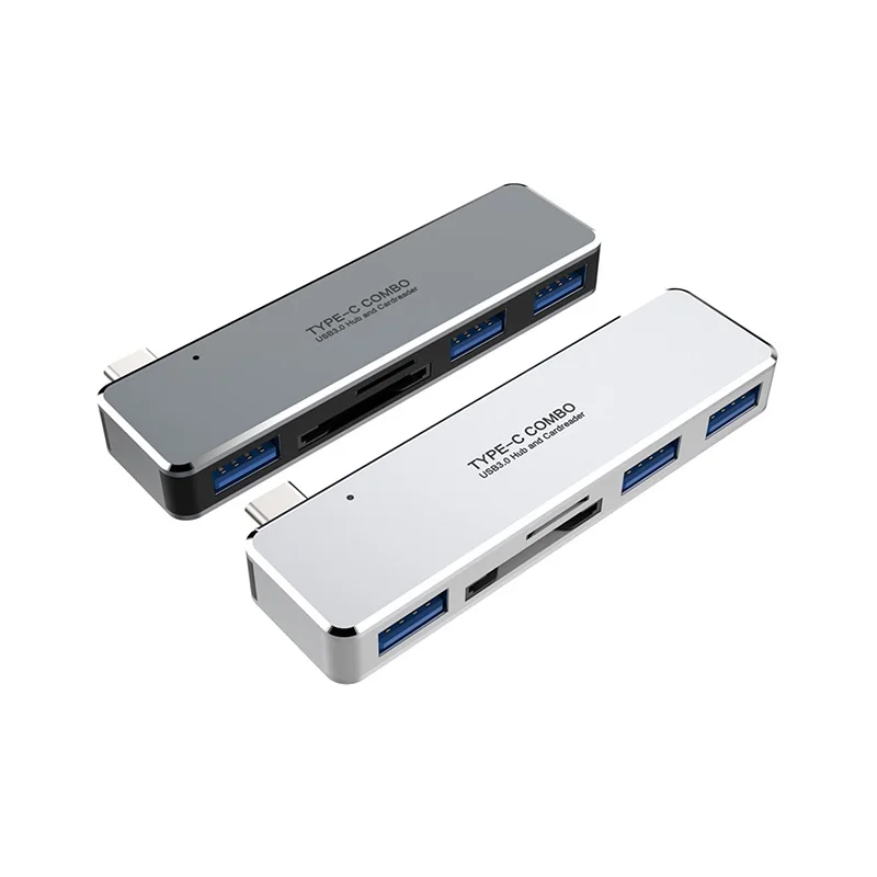 USB-концентратор 5 в 1 с кардридером для SD-и TF-карт | Компьютеры и офис