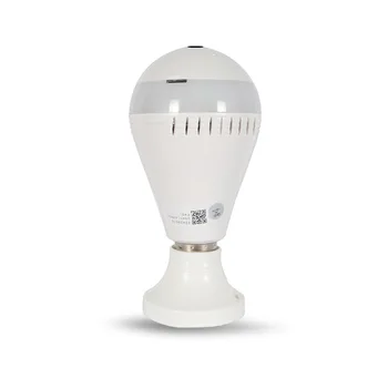 

1080P Wireless IP Camera Bulb Light Lamp 360 degree Fish Eye Panoramic Home Camera Night Vision Security P2P WiFi Camera Bulb