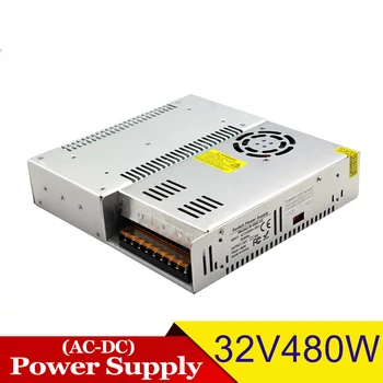 

Regulator DC Power Supply 32V 15A 480W Driver Transformer AC To DC32V Power Adapter For Lighting CNC CCTV Monitor Machinery