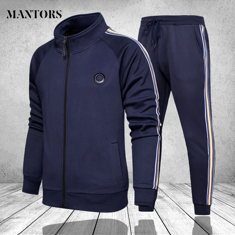 Spring Jacket Clothing Tracksuit Sportswear Men-Sets Mens Pants Casual Brand Men 2pieces