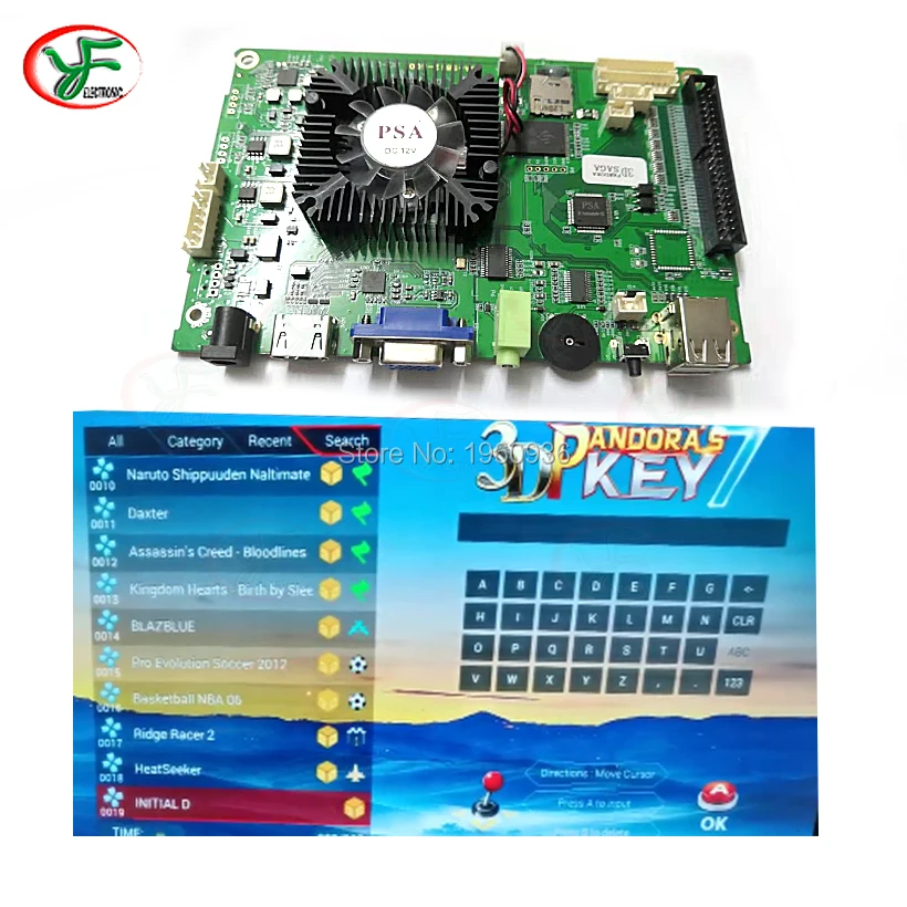 2650 в 1 аркадная игра PCB классический аркадный слот доска 3D PANDOR ключевая видео