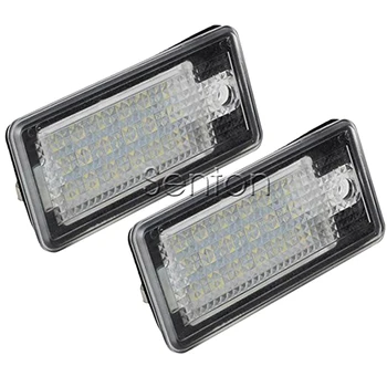 

1Pair Car LED number License Plate Light 12V SMD LED lamp Car Styling For Audi A6 c6 Q7 A4 b7 A4 b6 8E A3 S3 A8 S8 S6 RS4 RS6