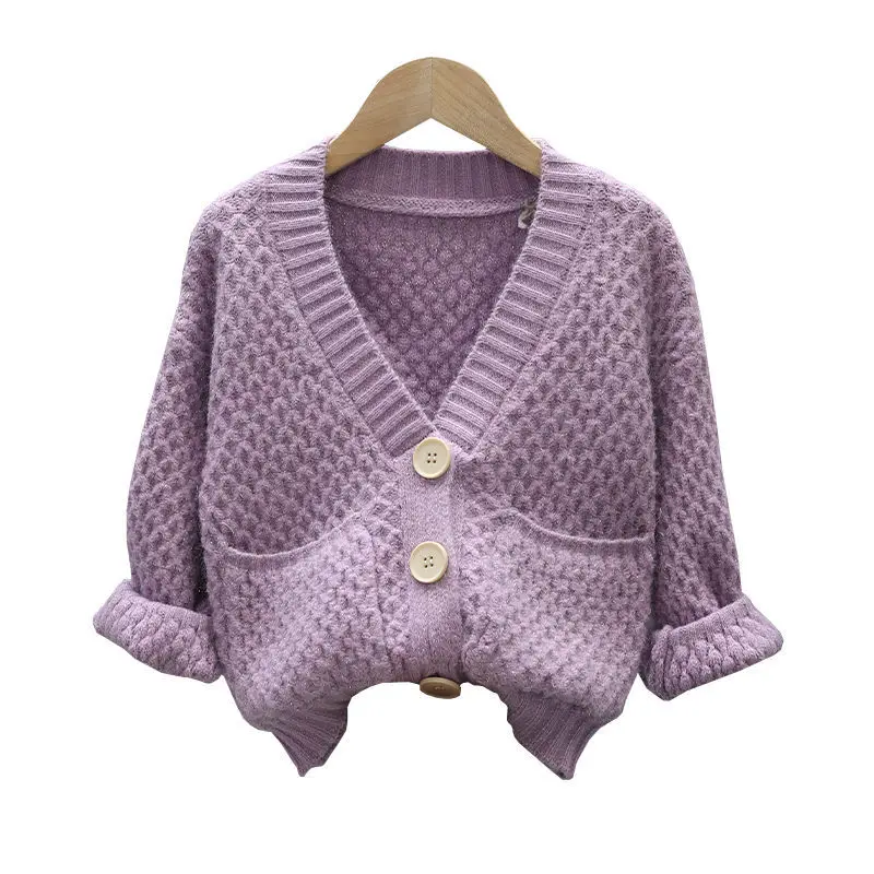 Tanio 2021 jesień dziewczęcy sweter z dzianiny odzież