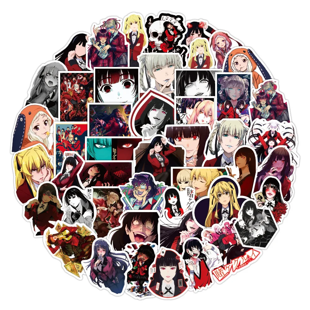 10/30/50PCS New KAKEGURUI Series Graffiti Decoration Suitcase Guitar Waterproof Sticker Toy Wholesale 10/30/50PCS New KAKEGURUI Series Graffiti Decoration Suitcase Guitar Waterproof Sticker Toy Wholesale