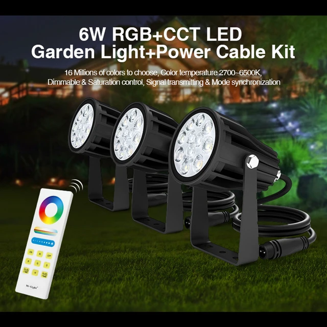 Mi Futc04 6w Rgb+cct Led Garden Lamp Outdoor Spot Light Waterproof Ip66 Miboxer Futc08 Futc08a Dc24v Lawn Lamp Light - Lawn Lamps - AliExpress