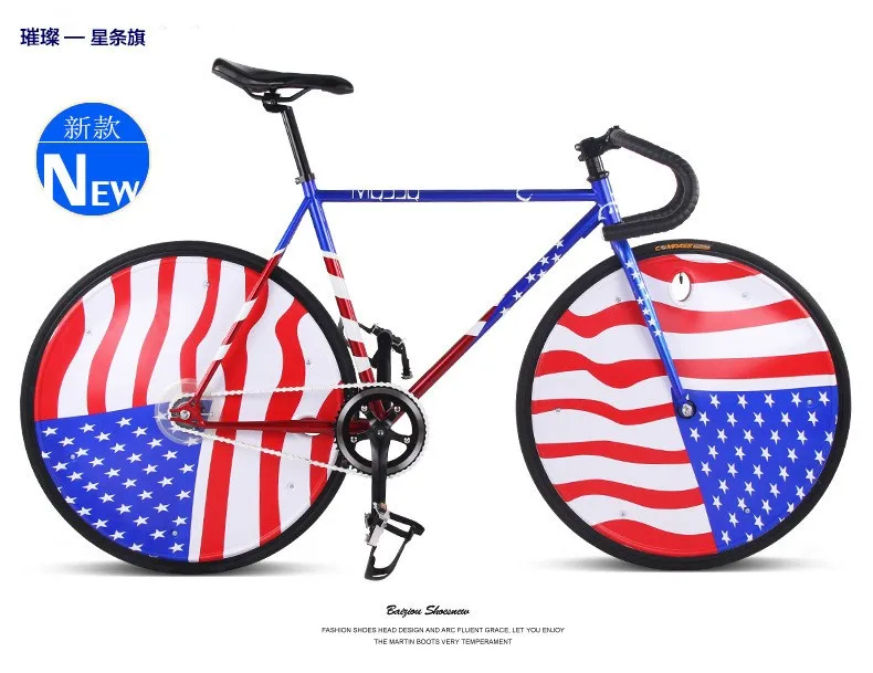 Excellent Original X-Front brand fixie Bicycle Fixed gear 46cm 52cm DIY single speed road bike track Flag bicicleta  fixie bicycle 19