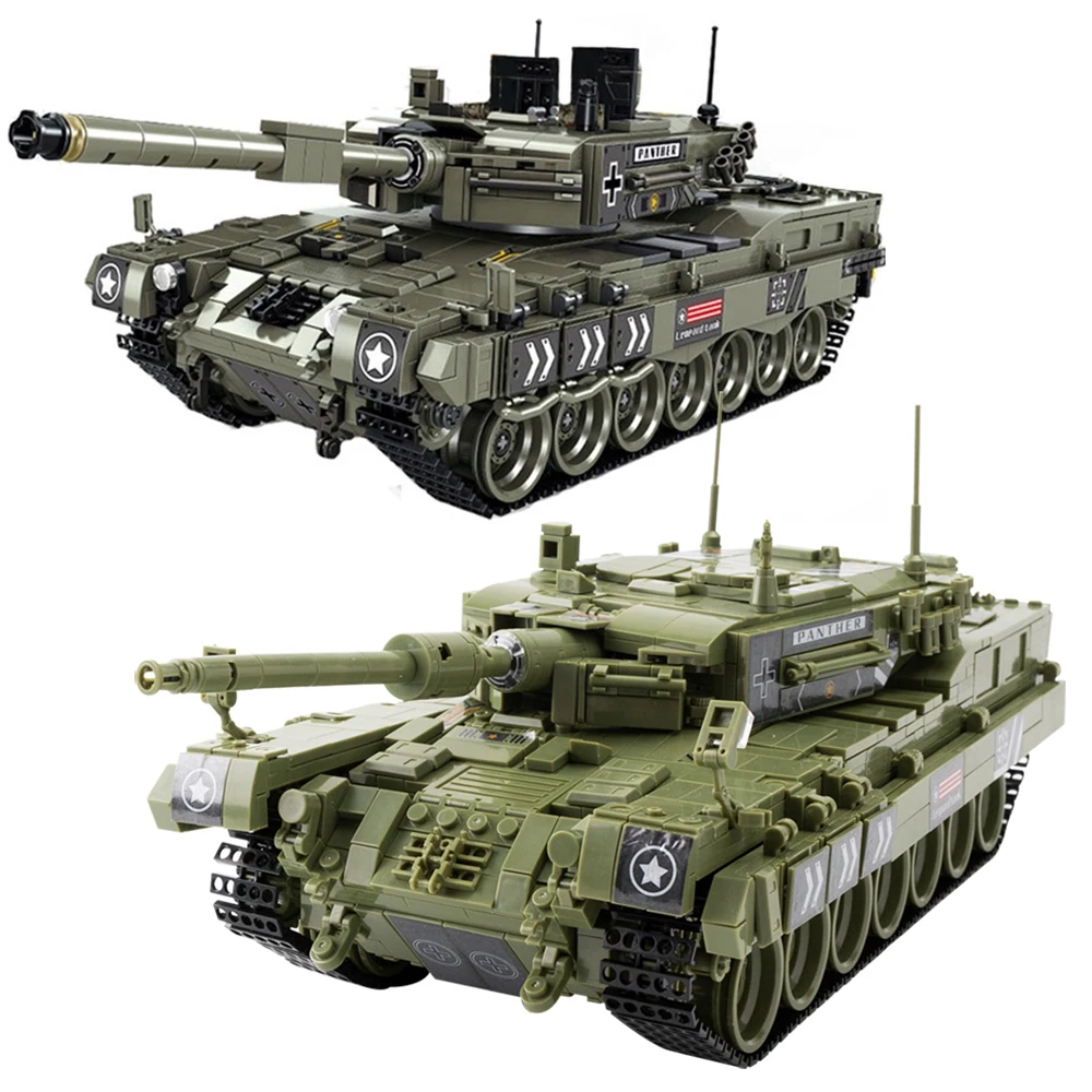 Bricks Toys Building-Blocks Soldier Battle Tank Gifts City-1747pcs Army Military-Ww2