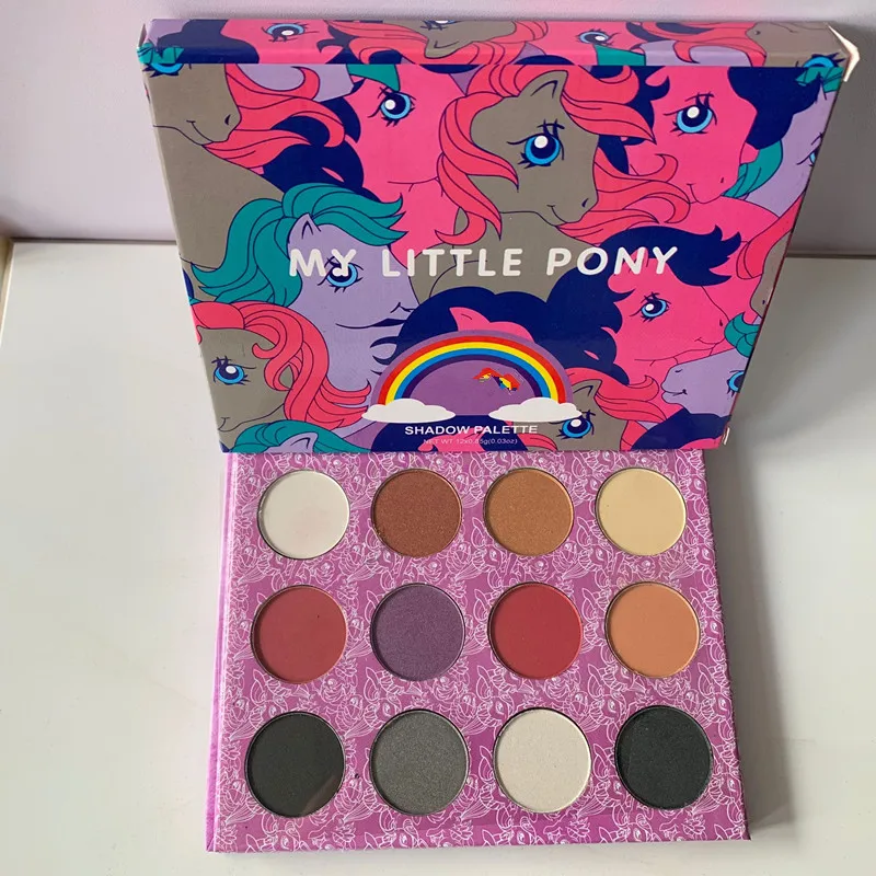 Брендовая красивая палитра теней для век my little pony 12 цветов