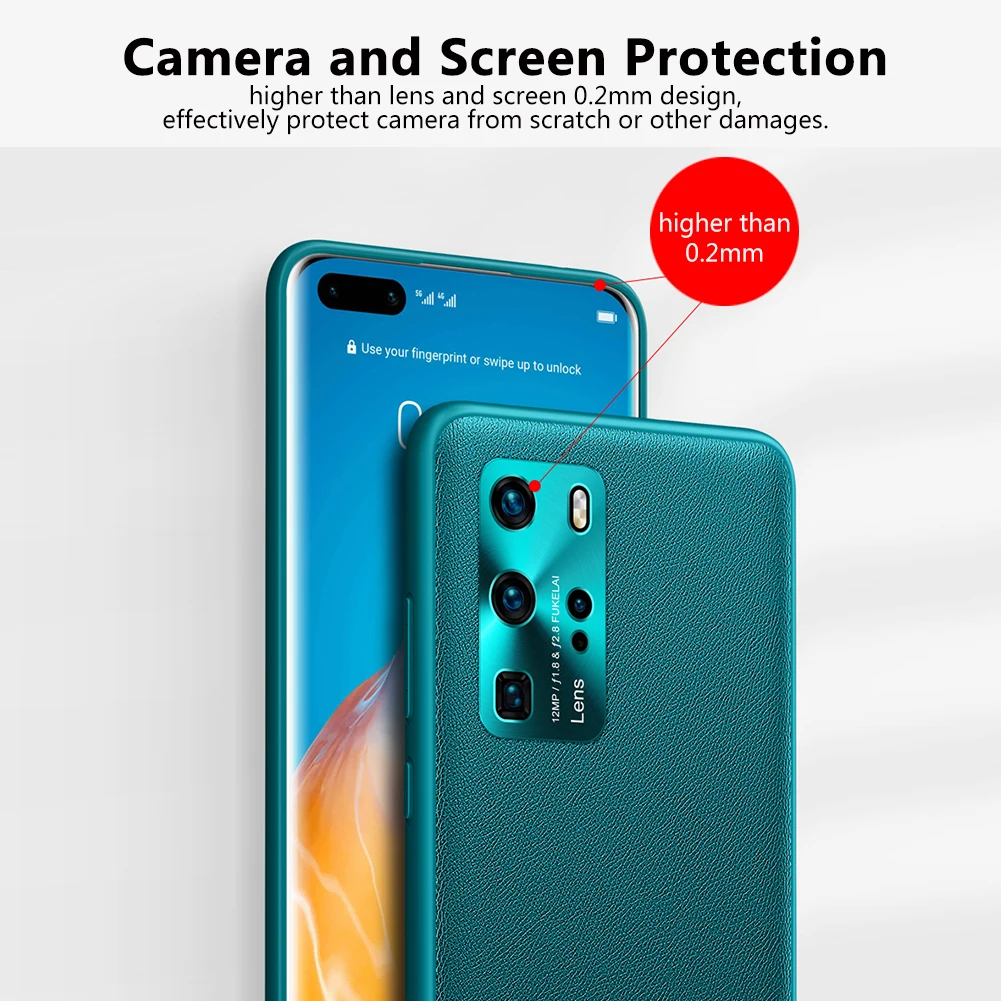 Premium PU Leather Plating Protective Back Cover - Original Case