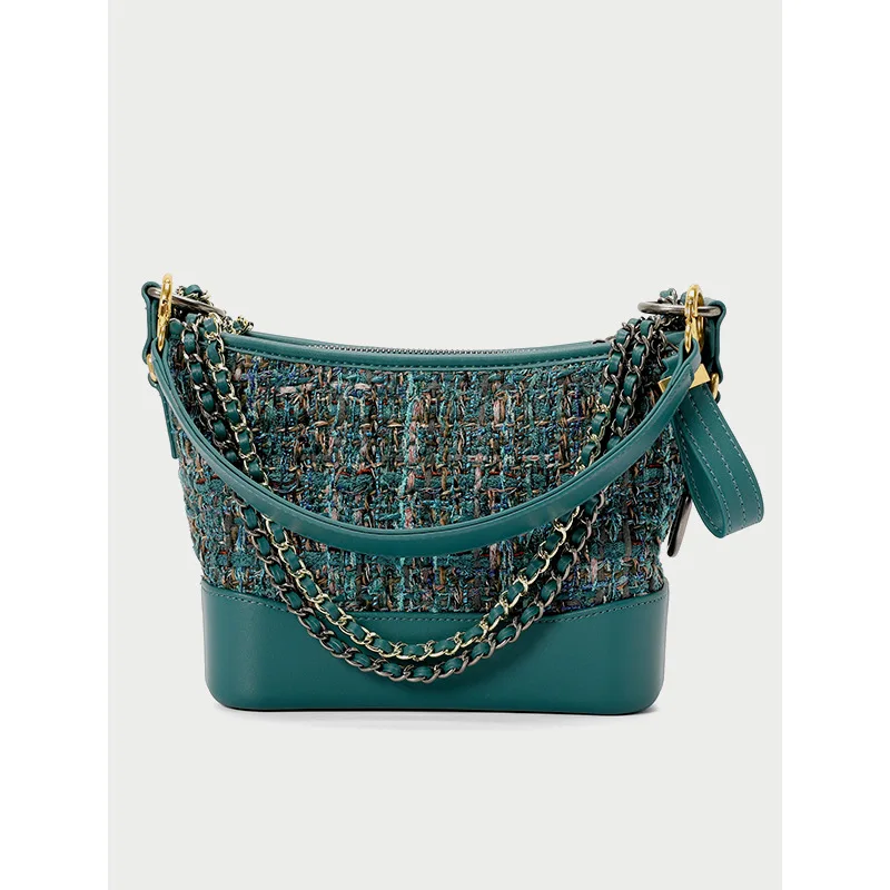 

Lingge Embroidered Thread Small Square Bag Retro Tramp Bag New Single Shoulder Bag Slant Span Bag Purses and Handbags