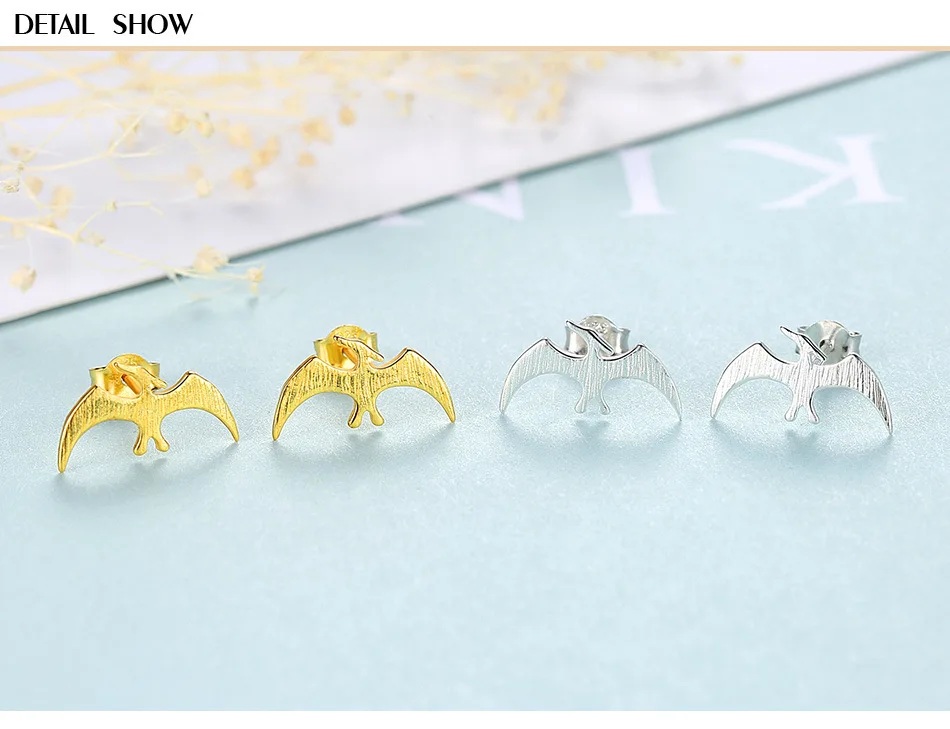 

S925 sterling silver simple swallow earrings silver accessories GL27