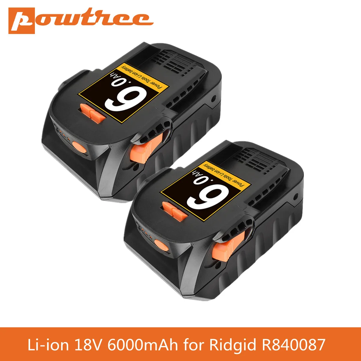 Powtree 18v 4.0ah R840087 Battery For Ridgid 18v Battery R840083