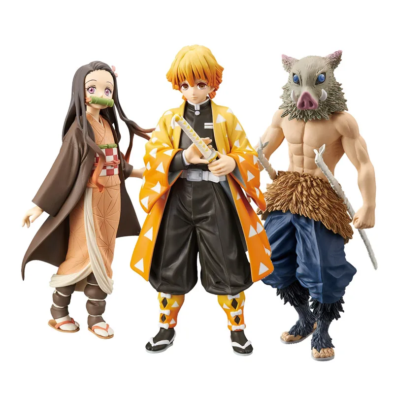 

Japan Animation kimetsu no yaiba Figure Kamado Tanjirou/Kamado Nezuko/Agatsuma Zenitsu/Hashibira Inosuke Action Figure Model Toy