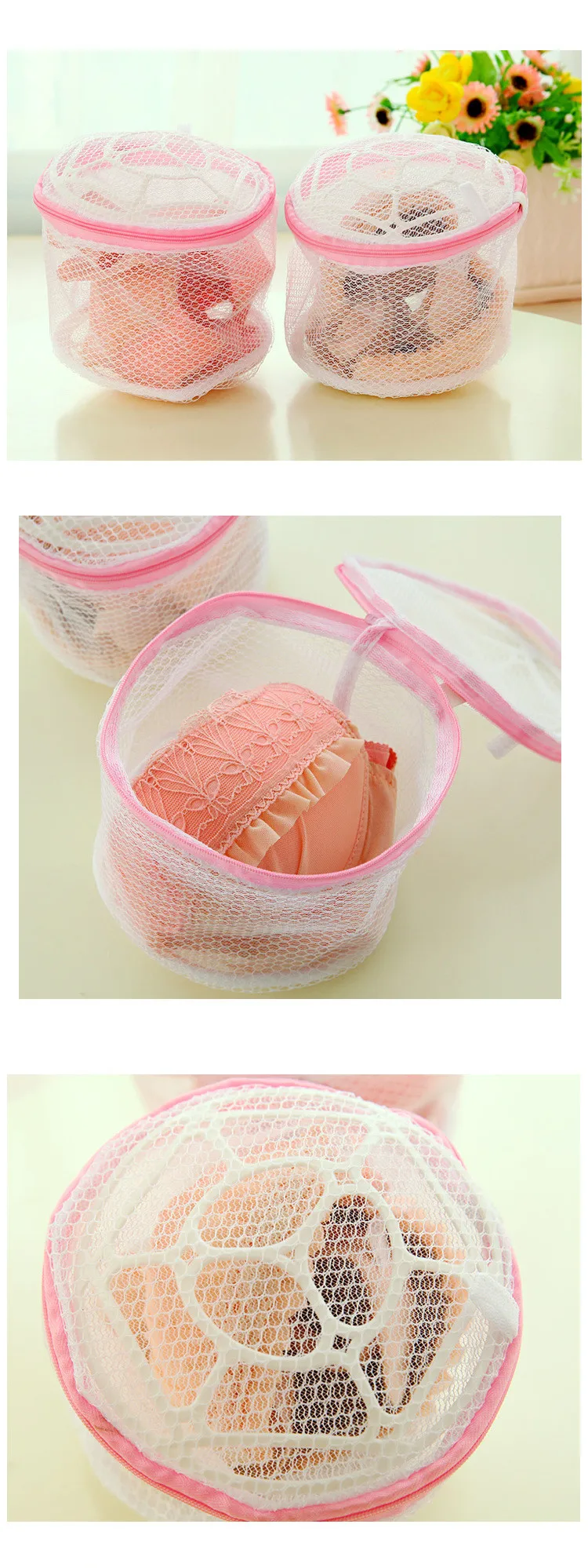 metal laundry basket 1pc Lingerie Washing Home Use Mesh Clothing Underwear Organizer Washing Bag Useful Mesh Net Bra Wash Bag Zipper Laundry Bag Laundry Baskets near me