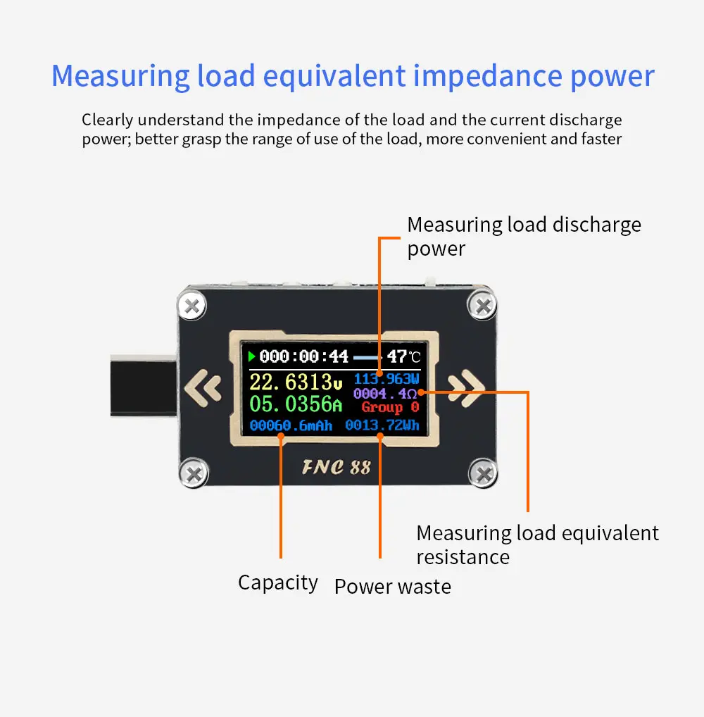 FNC88 тип-c PD триггер USB-C Вольтметр Амперметр Напряжение 2 способ измеритель тока мультиметр PD зарядное устройство батарея USB Тестер