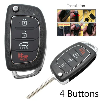 

Remote Car key case Shell For Hyundai Santa Fe Tucson Creta i20 i40 ix35 ix45 Protector Fob Useful Durable
