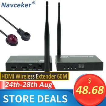 

2020 5GHz Wireless HDMI Transmission Extender Support IR HDMI Wireless Transmitter Receiver Kit HD 1080P WIFI HDMI Transmitter