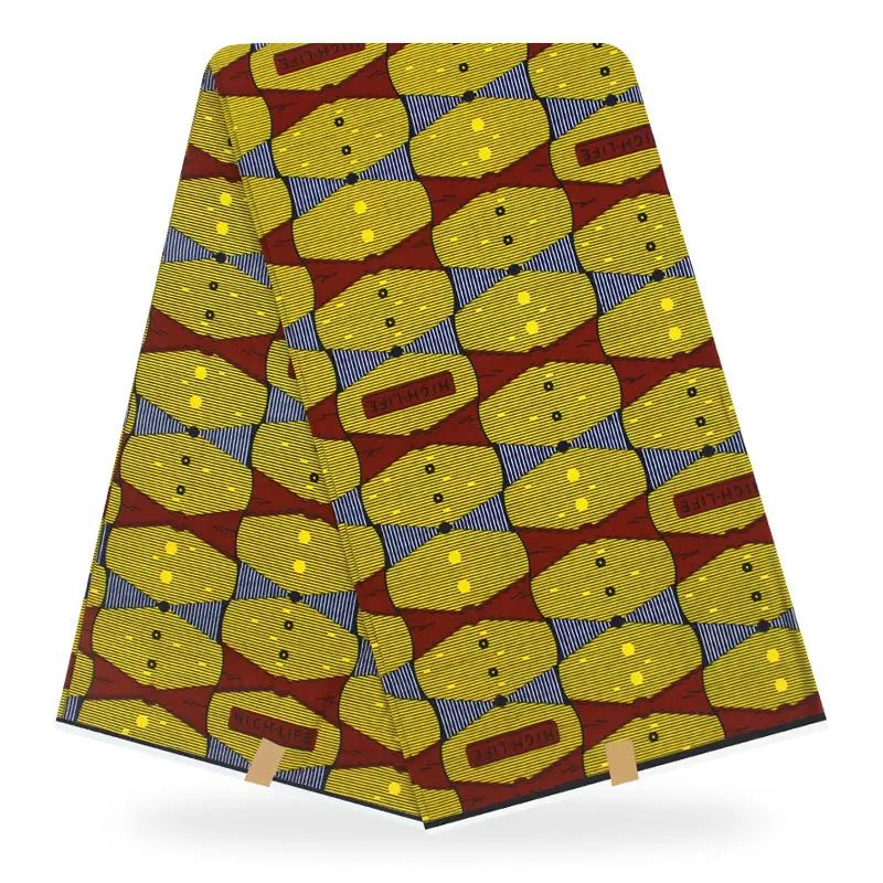 1 ярд африканская ткань Африканская вощеная ткань принтом Анкара ткань для лоскутного батика tissu воск 1 ярд хлопок ткань для платья