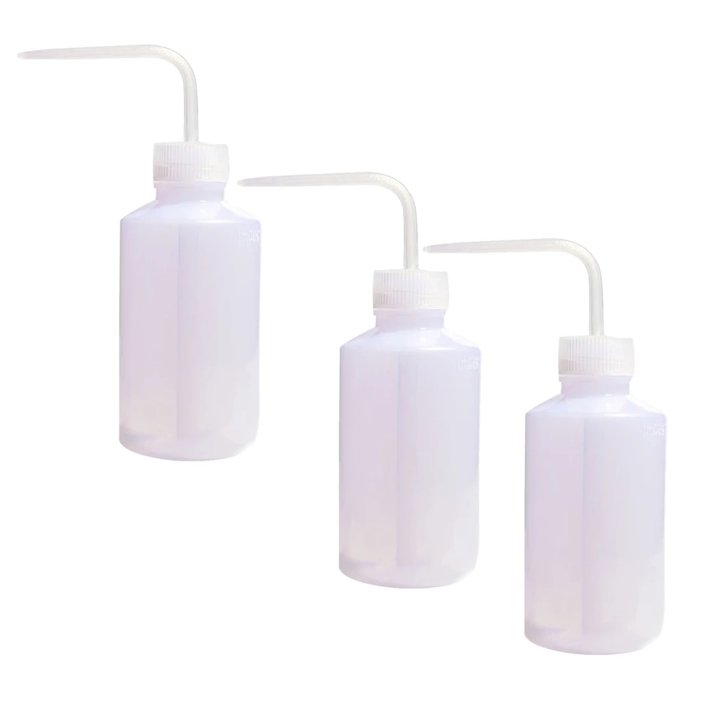 3 Pieces Tattoo Squeeze Bottles Diffuser Wash Green Soap Non Spray 250ml 8oz