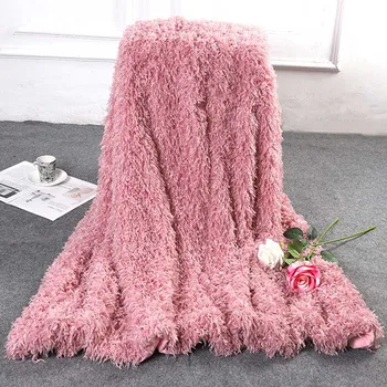 

Velvet Fluffy Warm Blanket Soft Sofa Blankets On Bedspread Travel Baby Thicken Throw Longue Chaise