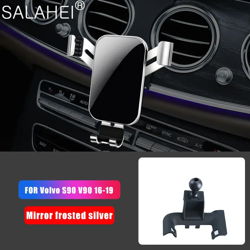Gravity Car Phone Holder Air Vent For Volvo S90 V90 2017 2018 2019 For iPhone Redmi Note 7 Smartphone Car Accessories Support