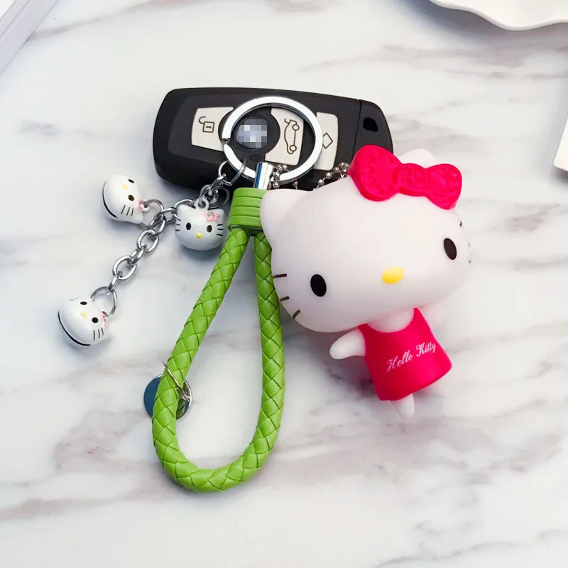 Милая розовая кукольная цепочка с рисунком hello kitty, брелок для ключей, женский модный брелок для ключей, сумка для девочек, подвеска, ювелирный подарок - Цвет: Style25