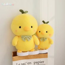 Yeaknow bonito pouco frango brinquedo de pelúcia amarelo bebê pintainho animal de pelúcia dormir conforto boneca meninas kawaii presente aniversário(China)